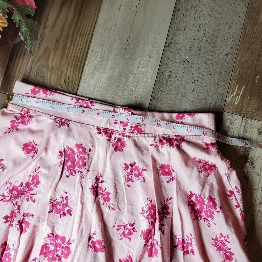 Childrens Place Pink Tinge Floral Knit Skort and Top Outfit Size XXL 16 Girls